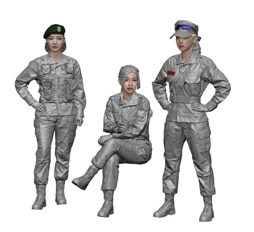 HS24047 ROKA female soldier set